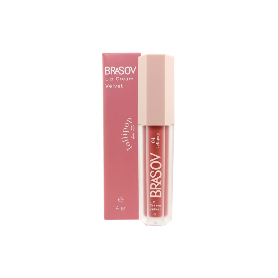 Brasov Lip Cream Velvet 04 Lollipop 4gram 4gram