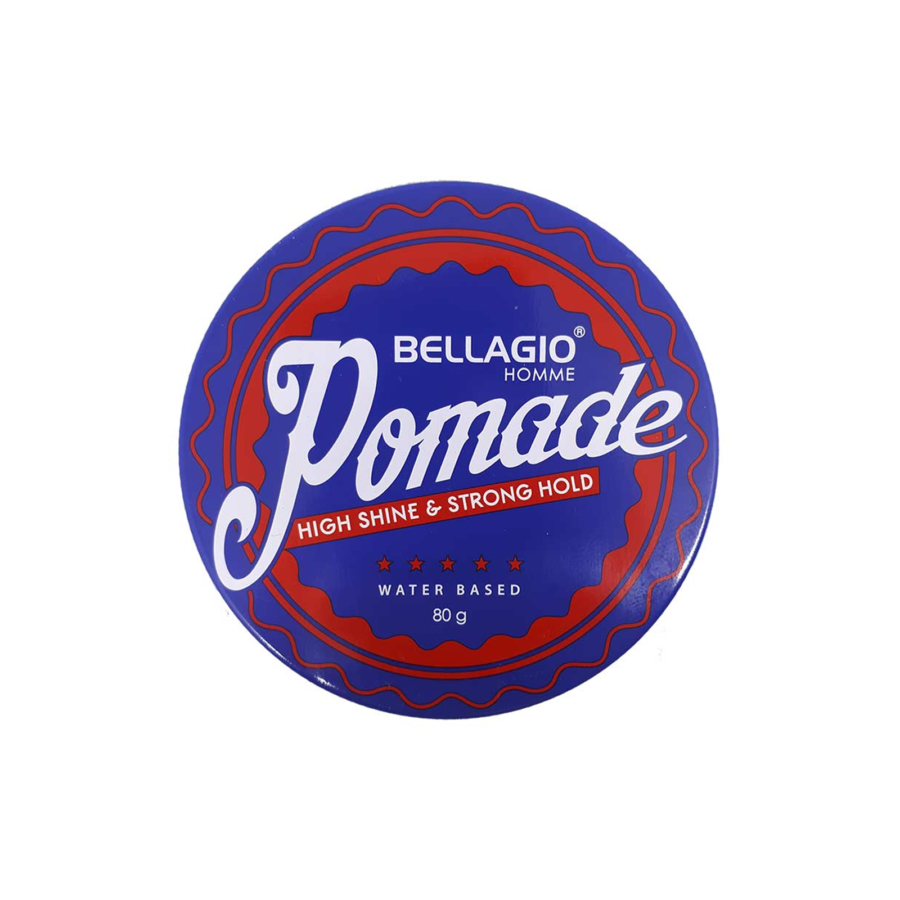 Bellagio Pomade High Shine & Strong Hold Water Based Cup 80gram
