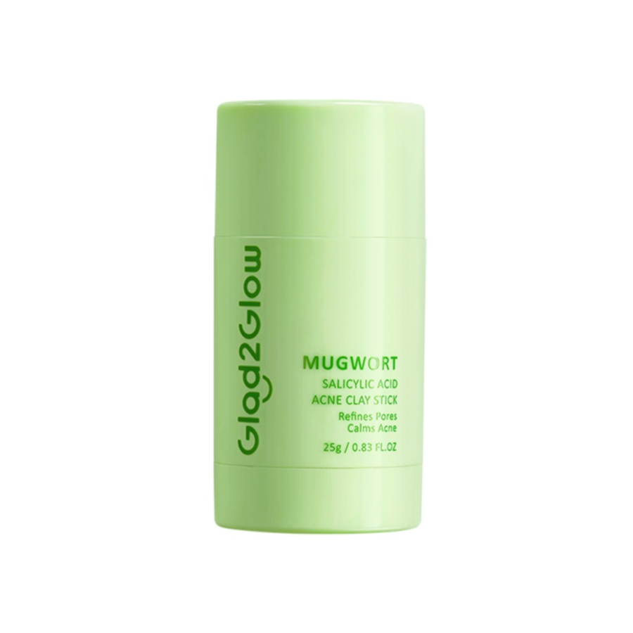 Glad2Glow Mugwort Clay Mask Stick Salicylic Acid Anti Pores & Acne 25gram