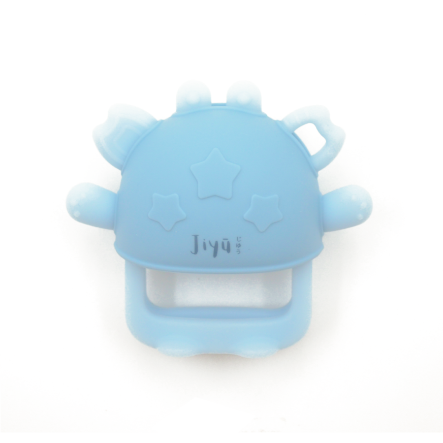 Jiyu Silicone Crab Bracelet Teether Dusty Blue