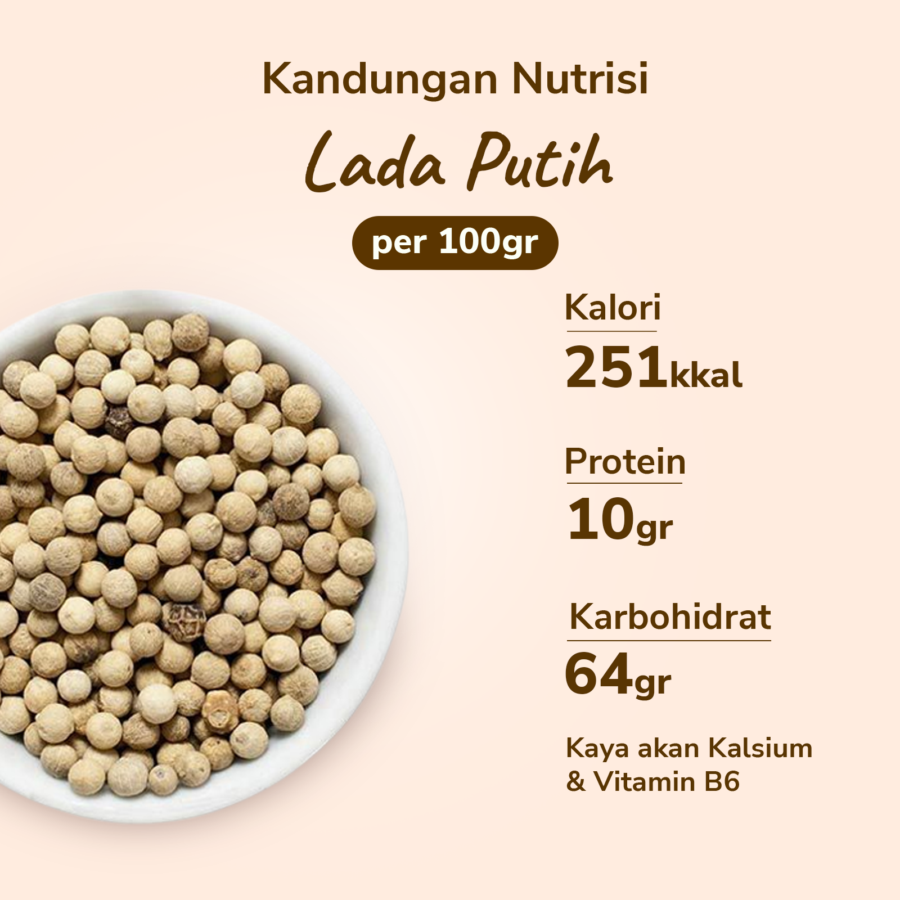 Lada Putih Utuh Astro Farm 100gram