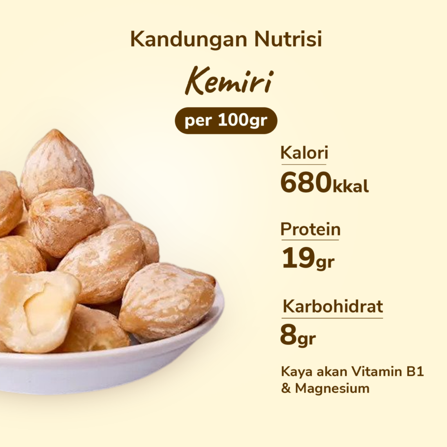 Kemiri Utuh Astro Farm 100gram