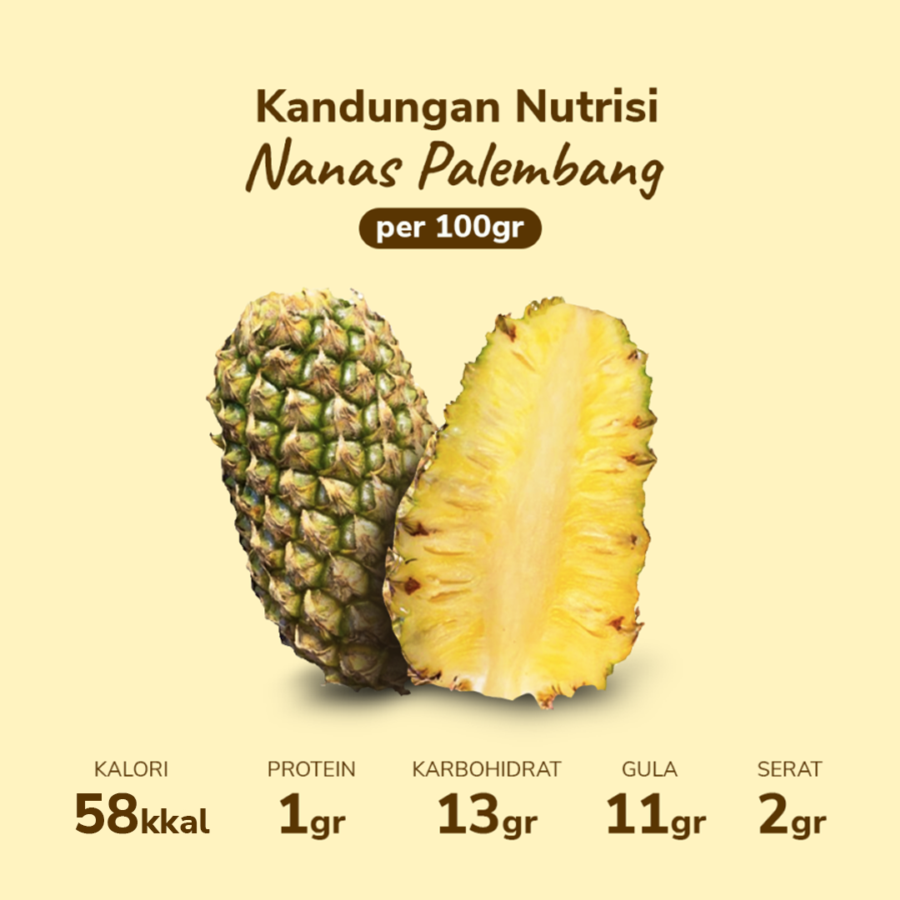 Nanas Palembang Astro Farm 1 pcs 800-1000 gram