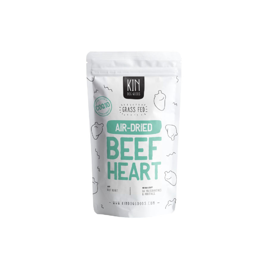Kin Dog Food Air-Dried Beef Heart 80gram