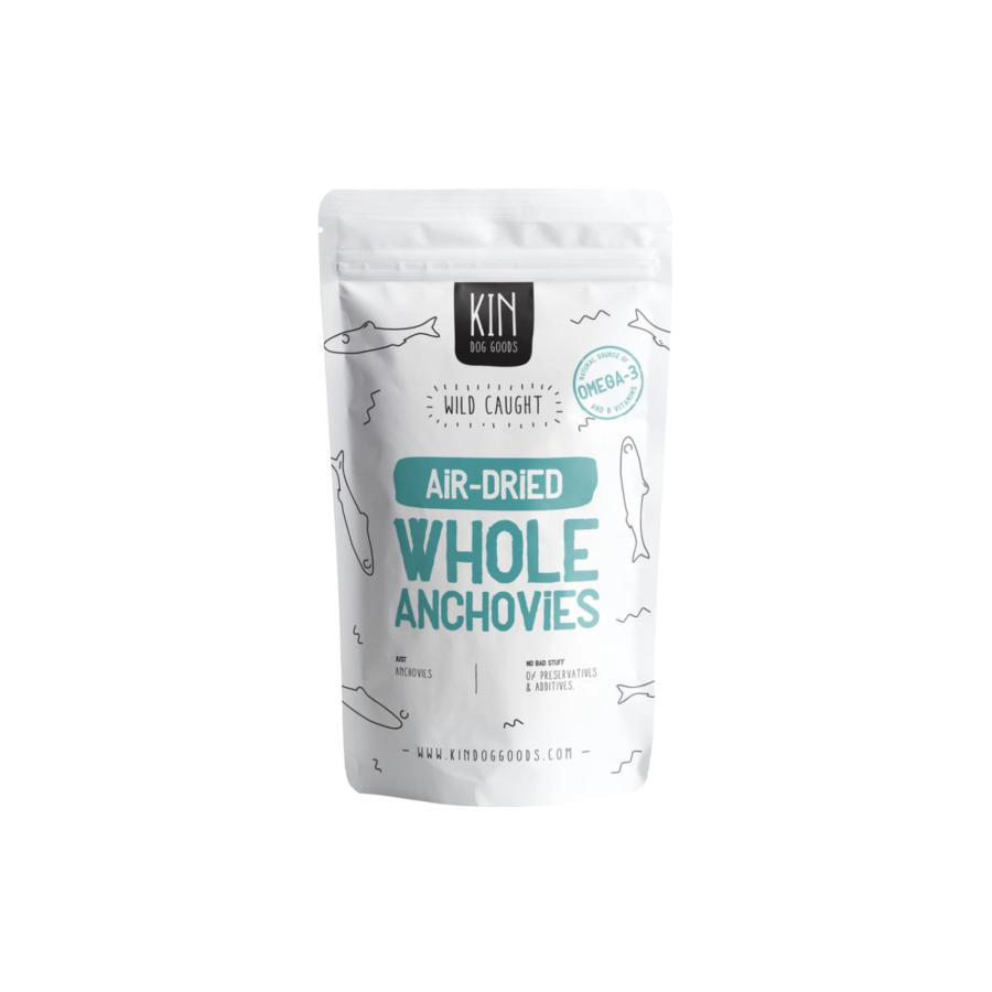 Kin Dog Food Air-Dried Whole Anchovies 80gram