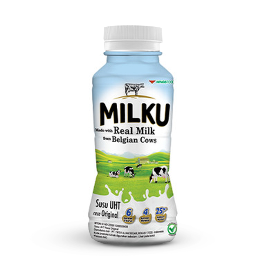 Milku Susu UHT Original Botol 200ml