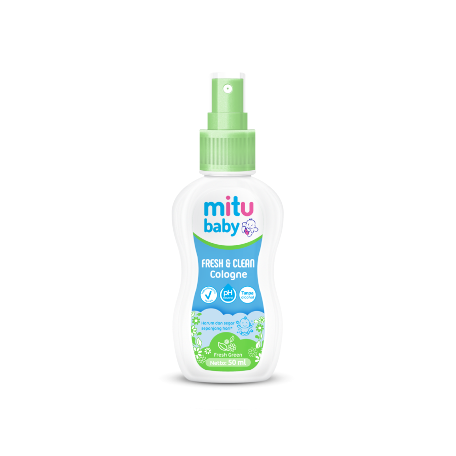 Mitu Baby Cologne Fresh Green Spray 50ml/Parfum Bayi 50ml 50ml 50ml