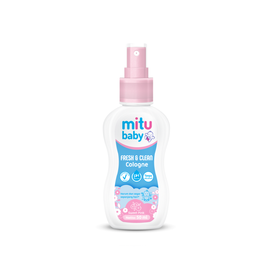 Mitu Baby Cologne Sweet Pink Spray 50ml/Parfum Bayi 50ml 50ml