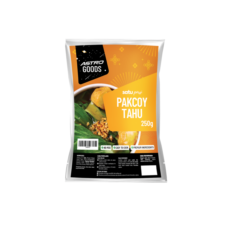 Pakcoy Tahu Astro Goods x Satu Porsi 250gram