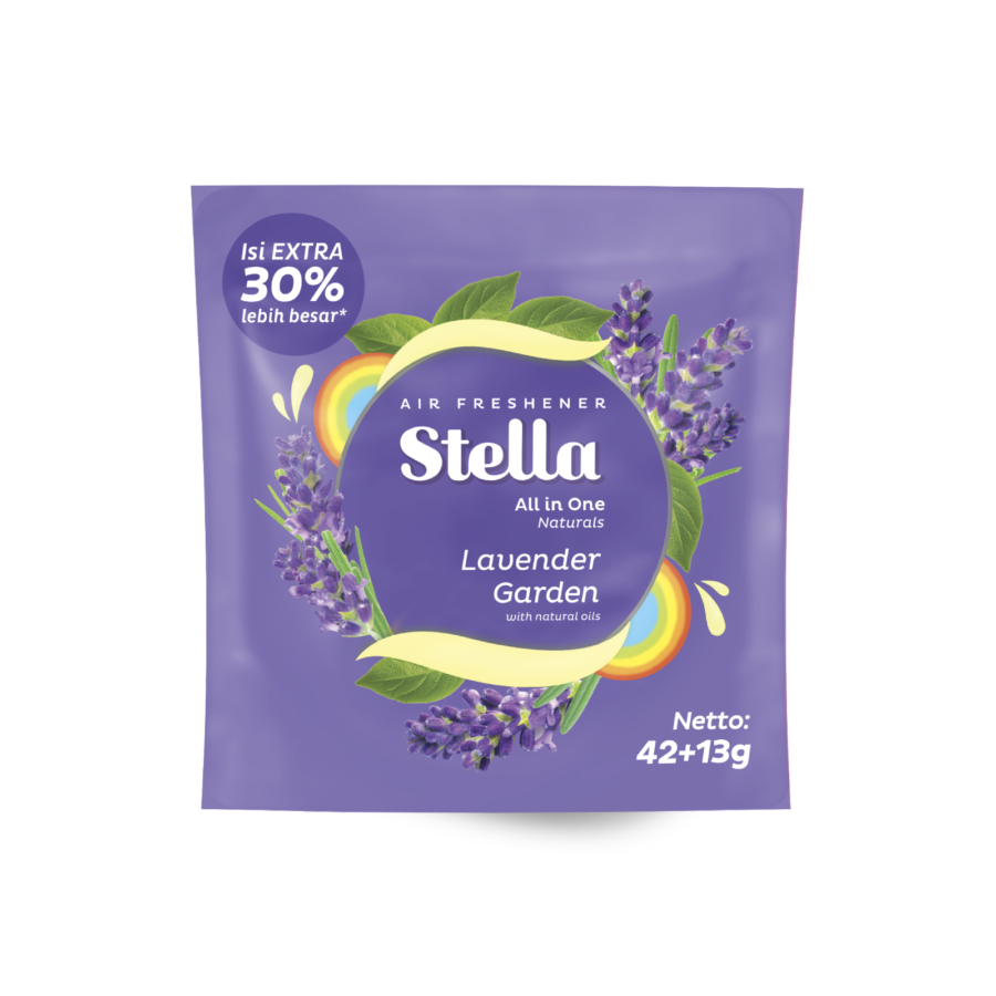 Stella All In One Lavender Garden 42+13gr/Pengharum Ruangan