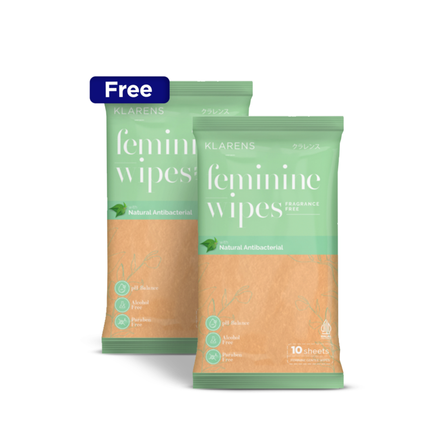 Buy 1 Get 1 Klarens Gentle Feminine Wipes Fragranc