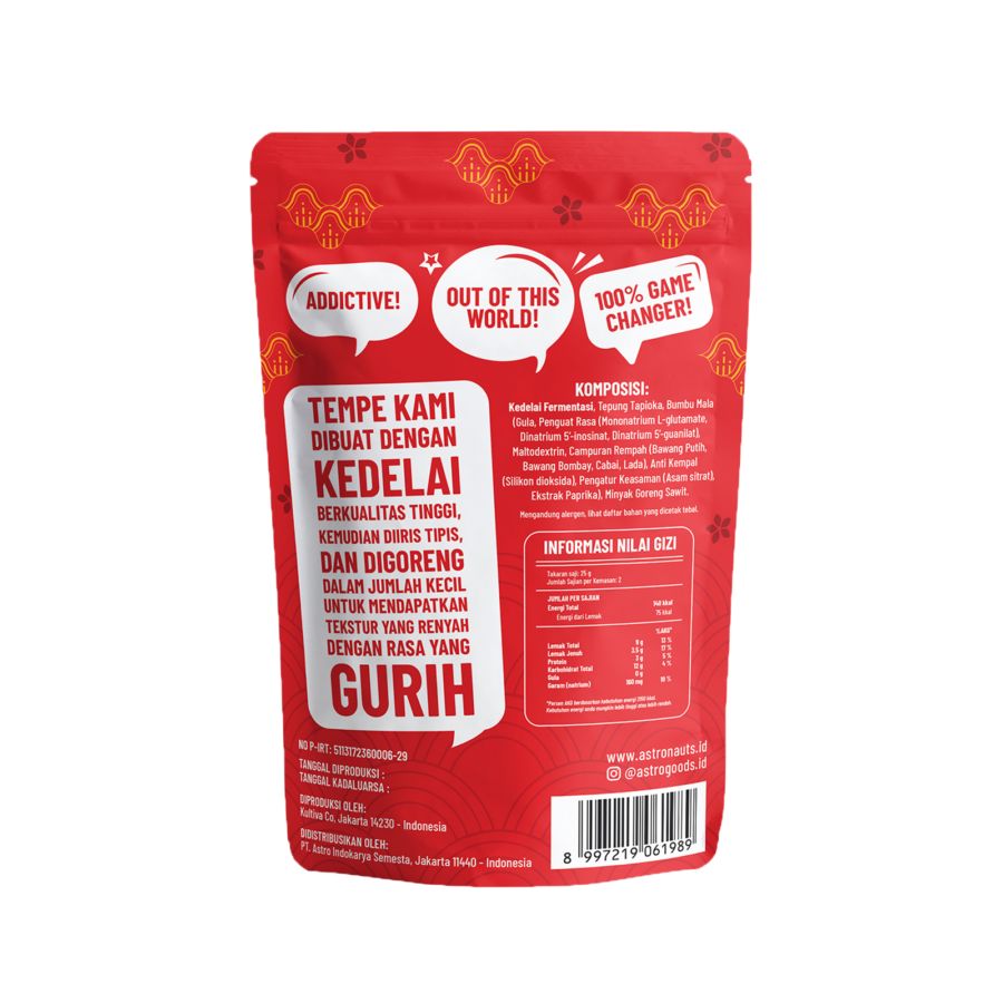 Tempe Chips Mala Astro Goods 60gram