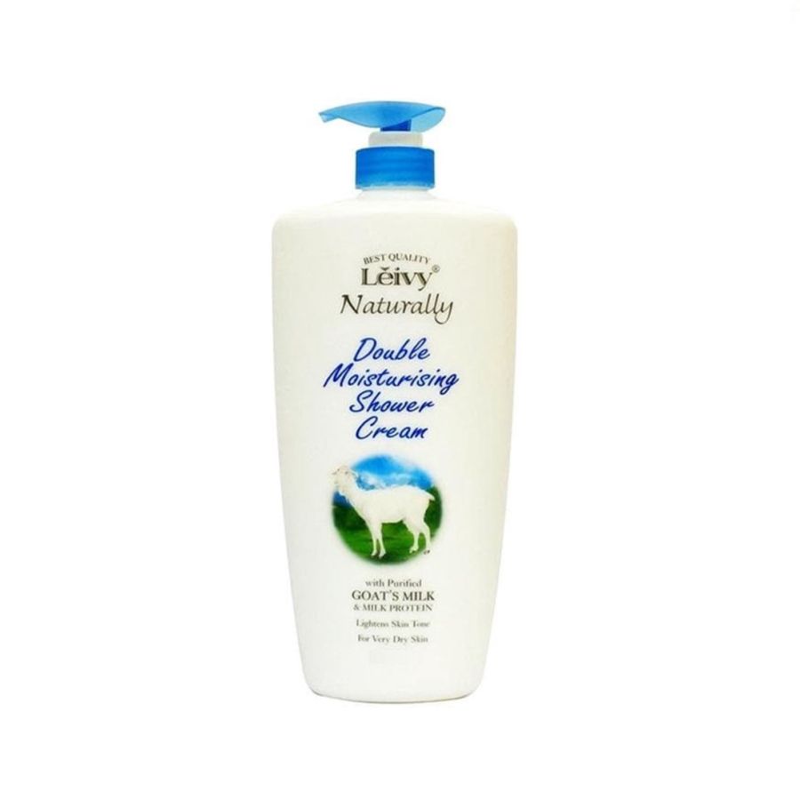 Leivy Naturally Double Moisturising Shower Cream Botol Sabun Mandi 500ml