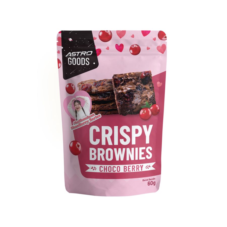 Crispy Brownies Choco Berry Astro Goods 60gram