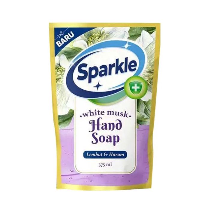 Sparkle Handsoap Whitemusk Pouch Sabun Cuci Tangan 375ml