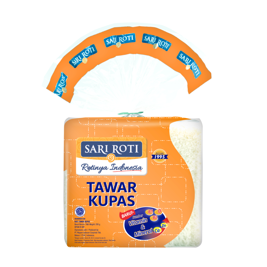 Sari Roti Tawar Kupas 10 lembar 200gram