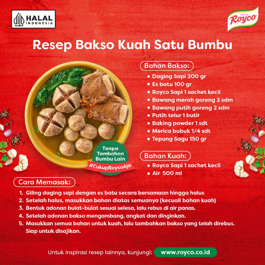 Royco Bumbu Kaldu Rasa Sapi 220gram