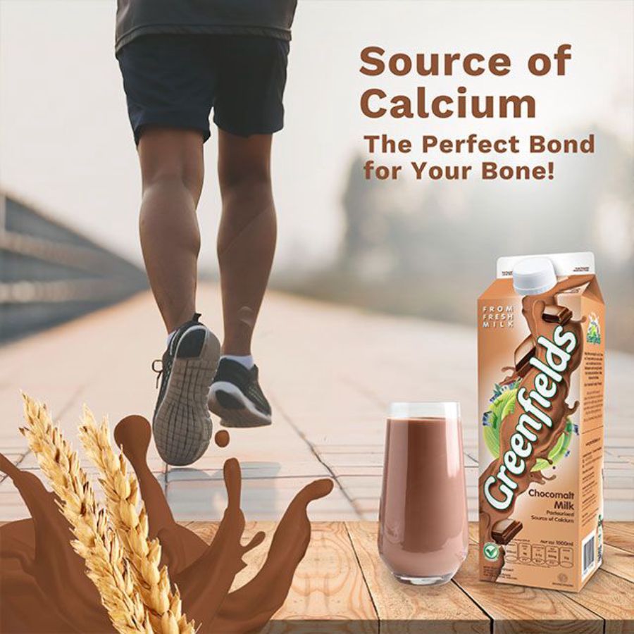 Greenfields Fresh Milk Chocomalt 950ml