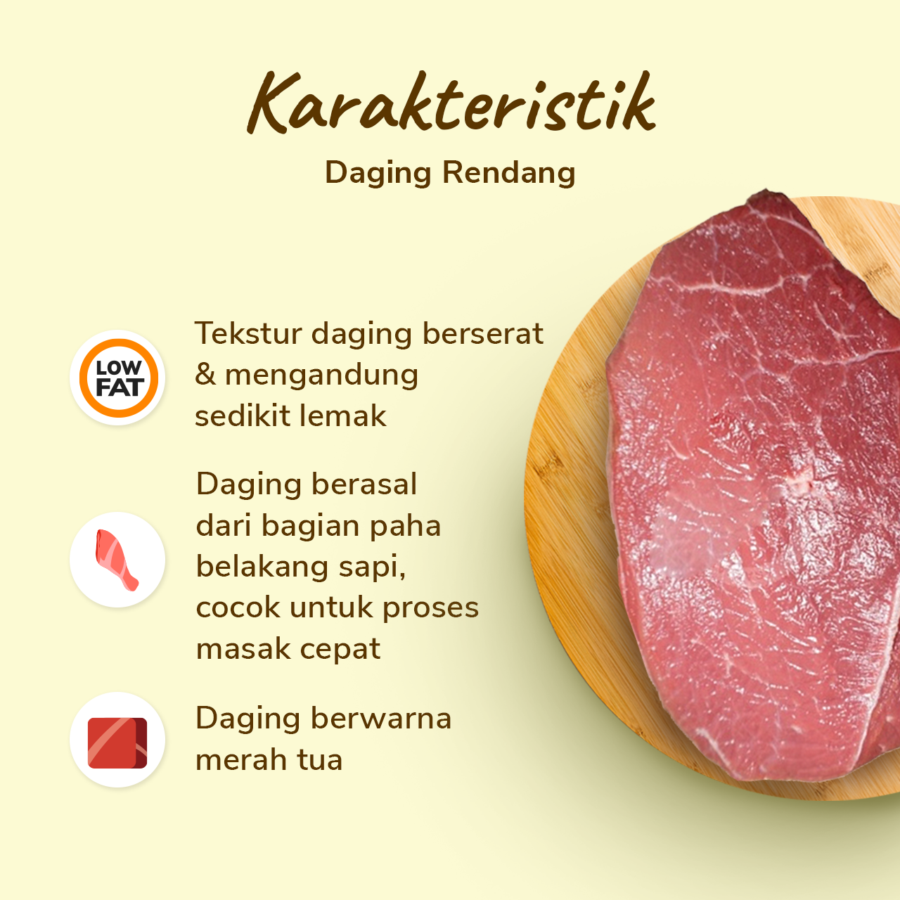 Daging Sapi Rendang Astro Farm 1000gram