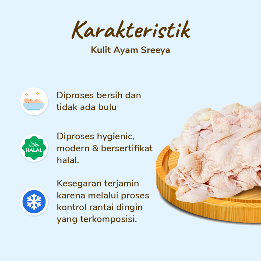 Kulit Ayam Sreeya 500gram