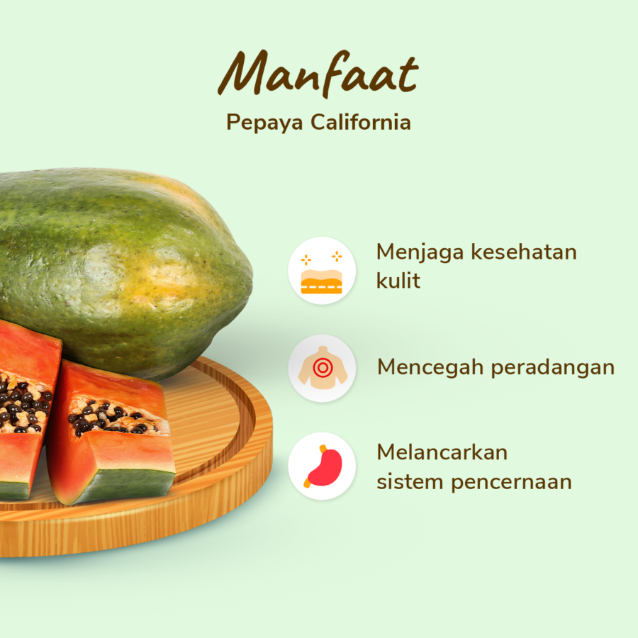 Pepaya California Astro Farm 1 pcs 1-1.4 kg