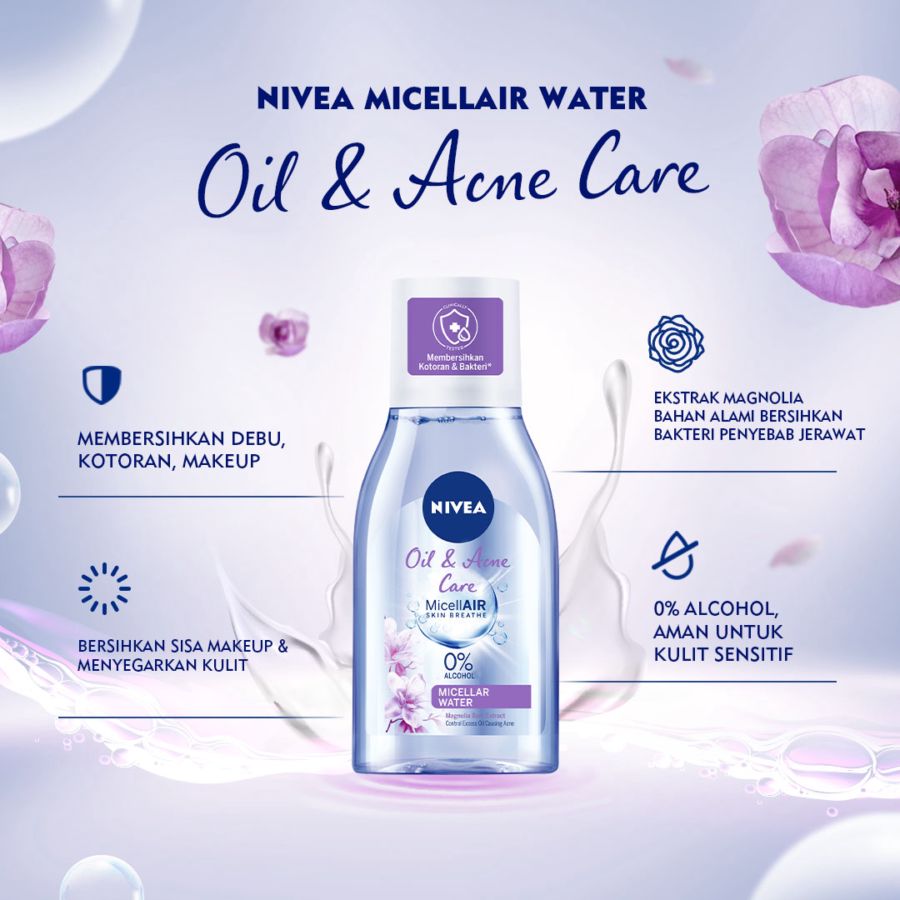 Nivea MicellAir Oil & Acne Care Micellar Water 125ml