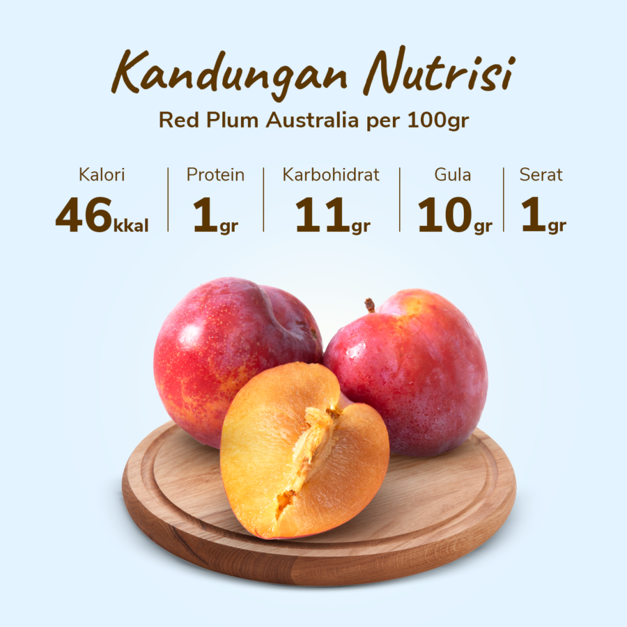 Plum Red Australia Astro Farm 5-8 pcs 490-540gram