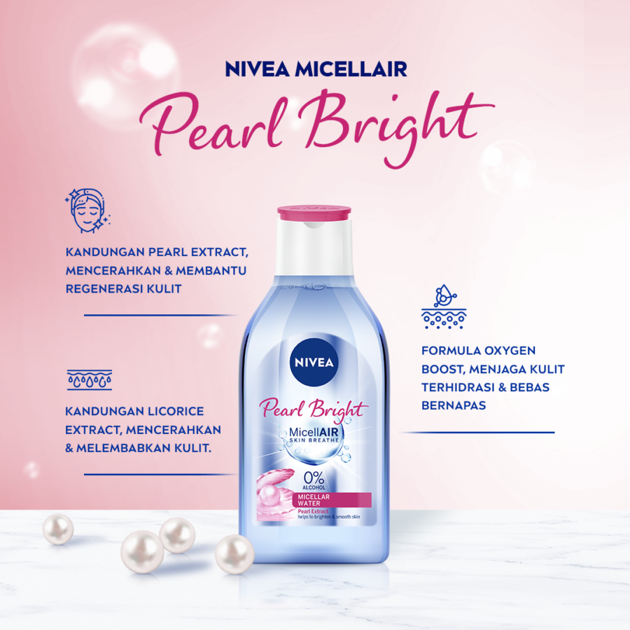 Nivea MicellAir Pearl Bright Micellar Water 400ml