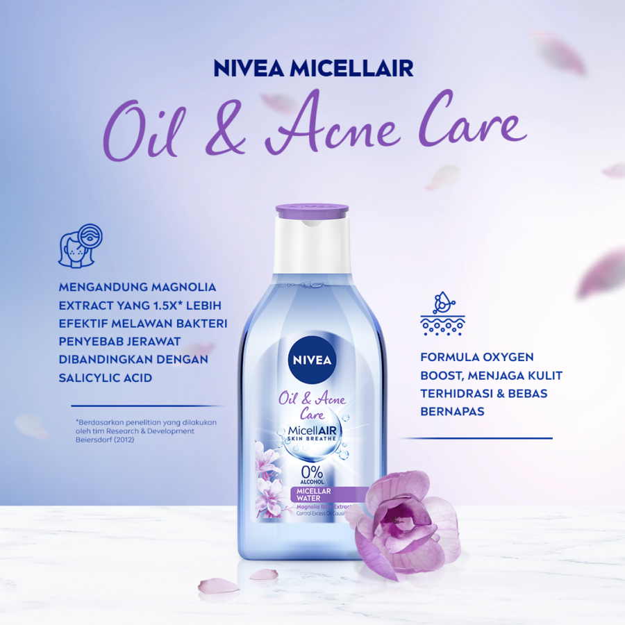 Nivea MicellAir Oil & Acne Micellar Water 400ml