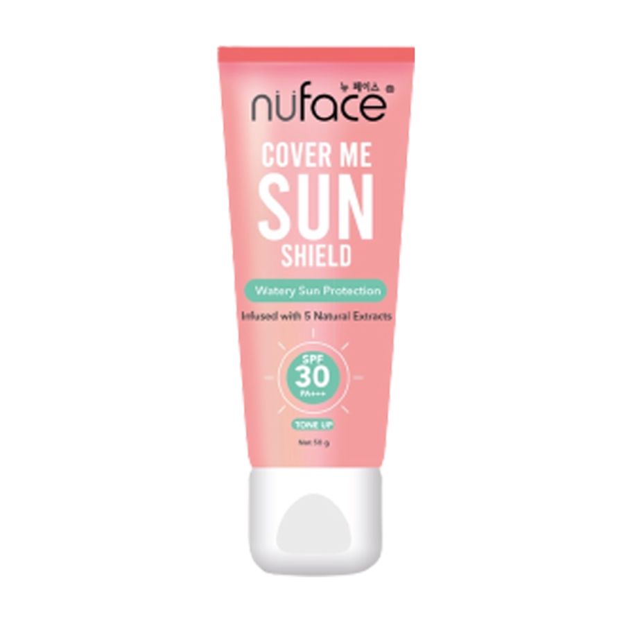 Nuface Sunscreen Cover Me Sun Shield Tone Up Spf 30 Pa+++ 30gram