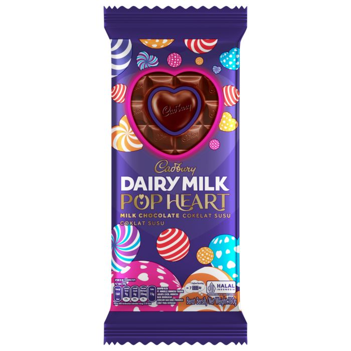 Cadbury Dairy Milk Pop Heart/Coklat/Cokelat