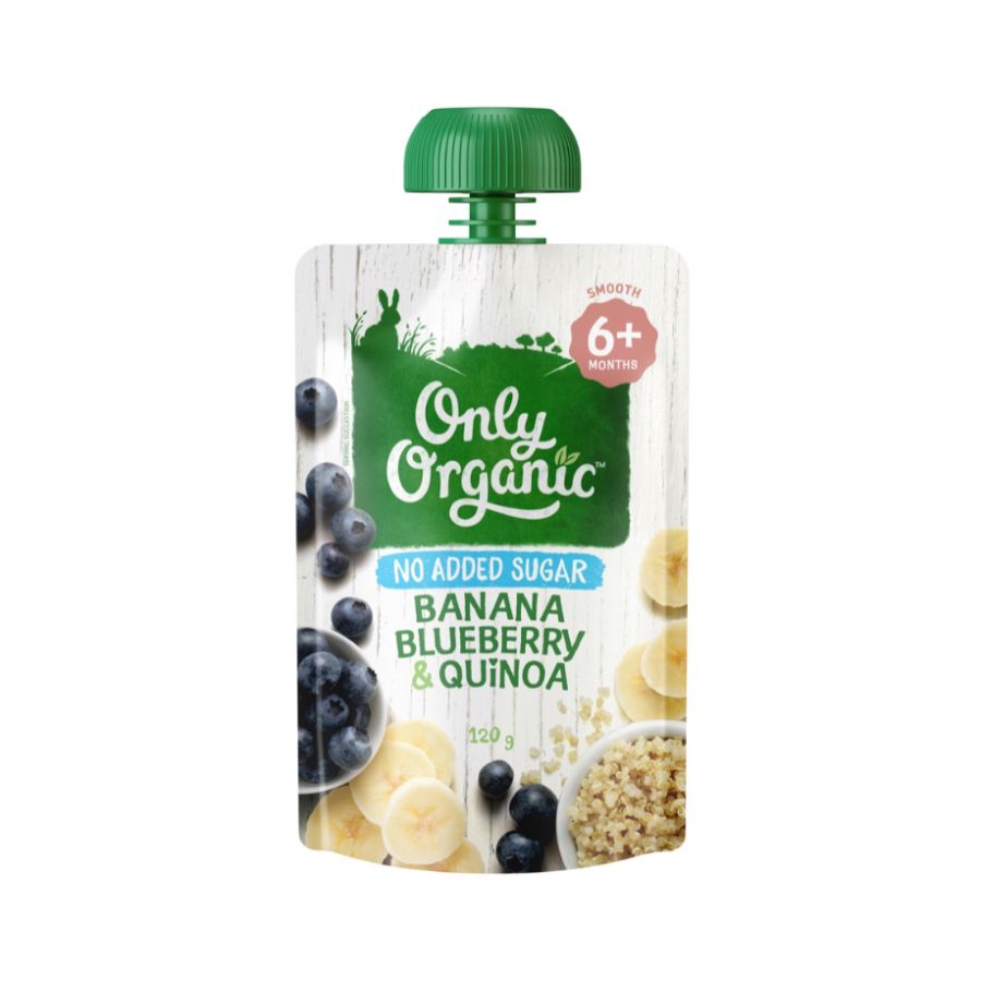 Only Organic Banana Blueberry Quinoa 120gram