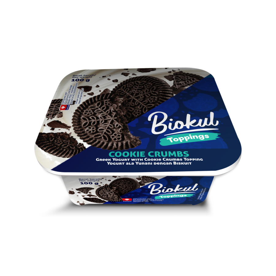 Biokul Yogurt Greek With Topping Cookies 100gram