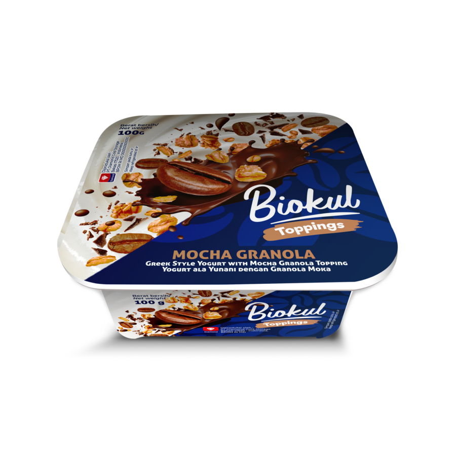 Biokul Yogurt Greek With Topping Mocha 100gram