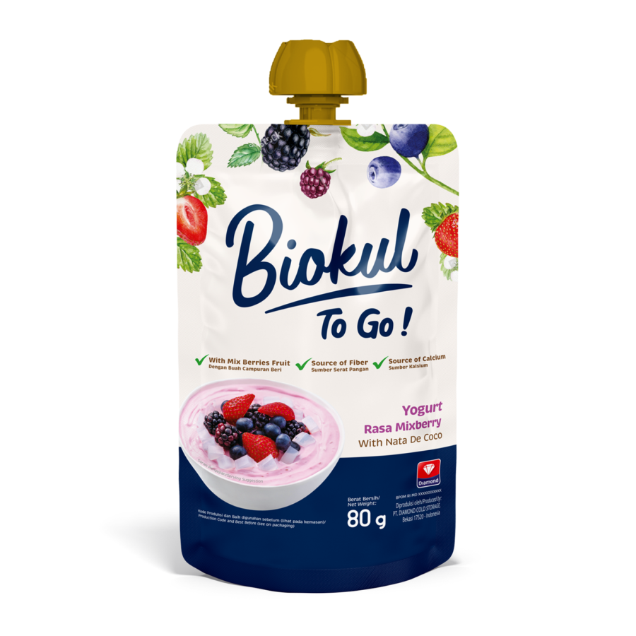 Biokul Yogurt To Go Mixberry  80gram