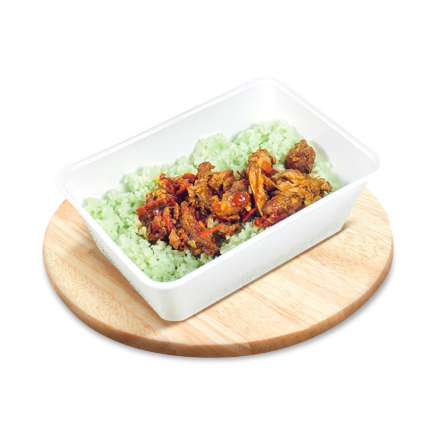 Kokikit Nasi Padang & Ayam Suwir Pedas 160gram 160gram