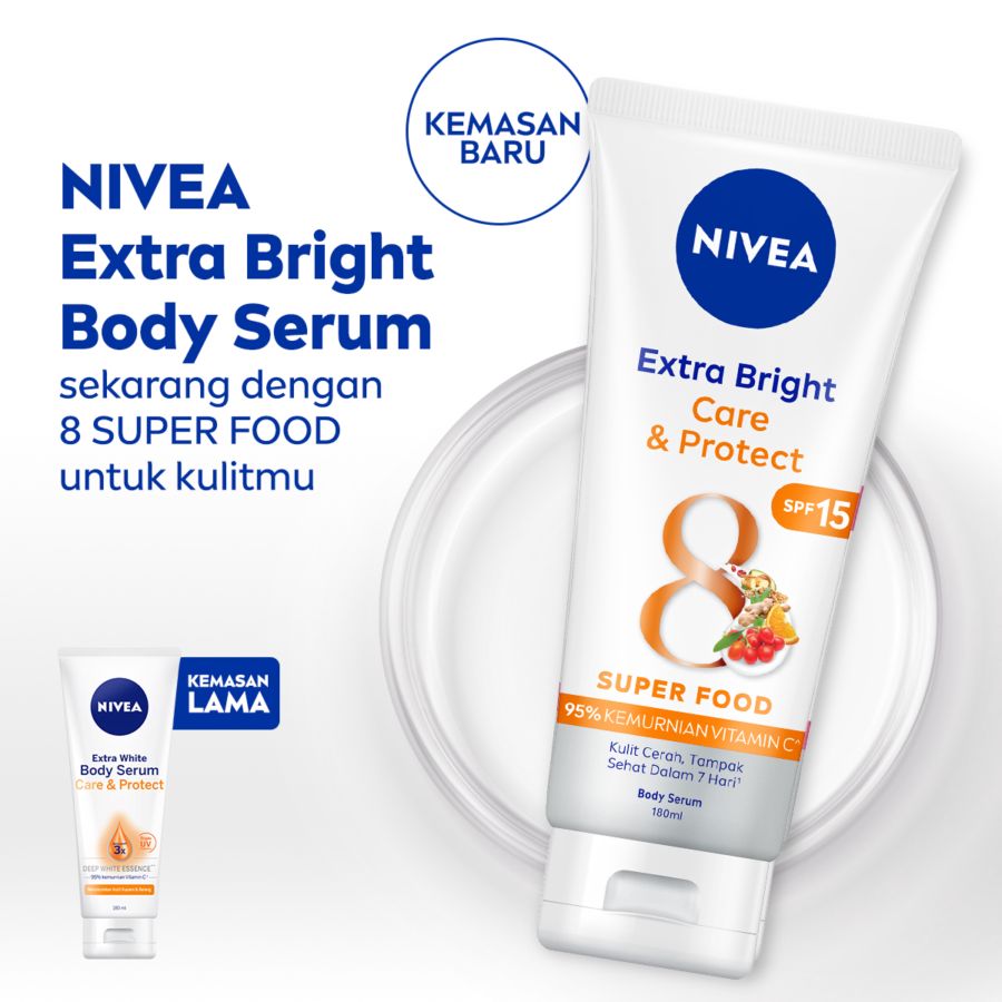 NIVEA Extra White Body Serum Care & Protect/Body Lotion 70ml