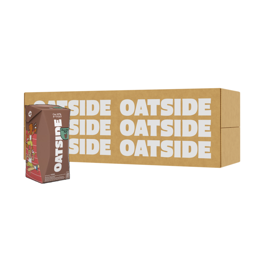 Oatside Oatmilk Chocomalt Straw/Susu Oat 200ml 1 Dus  24pcs