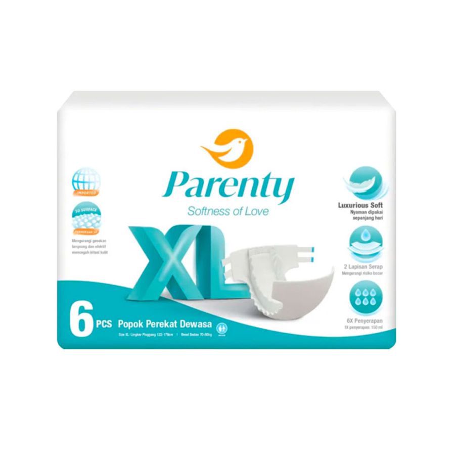 PARENTY Adult Diapers Tape XL6 1packs