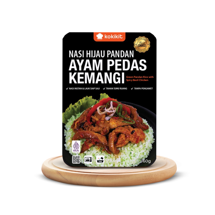 Kokikit Nasi Padang & Ayam Suwir Pedas 160gram 160gram
