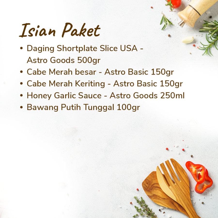 Paket Nusantara 1 Menu Daging Sapi Oseng Viral 1pcs