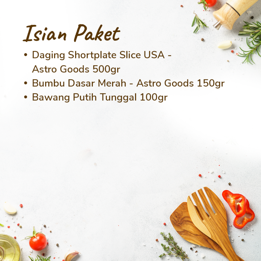 Paket Nusantara 2 Menu Daging Sapi Oseng Viral 1pcs