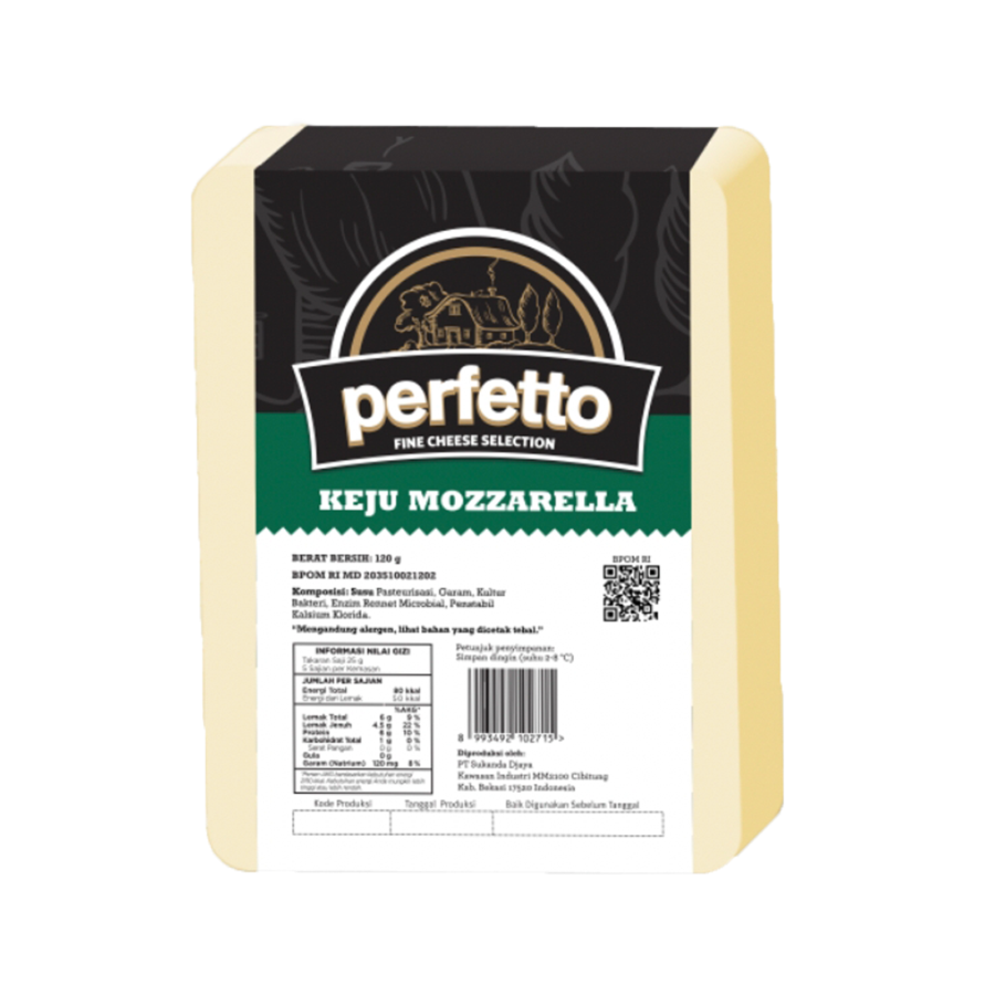 Perfetto Mozzarella Cheese  120gram