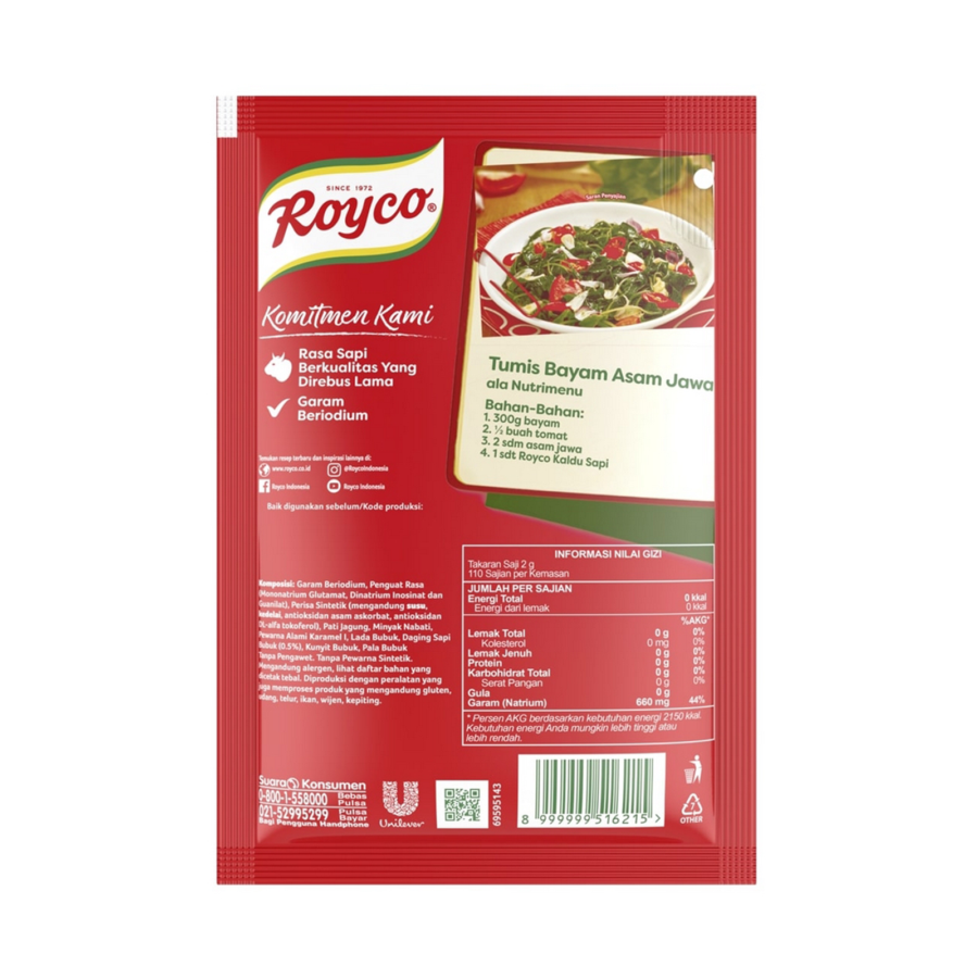 Royco Bumbu Kaldu Rasa Sapi 220gram
