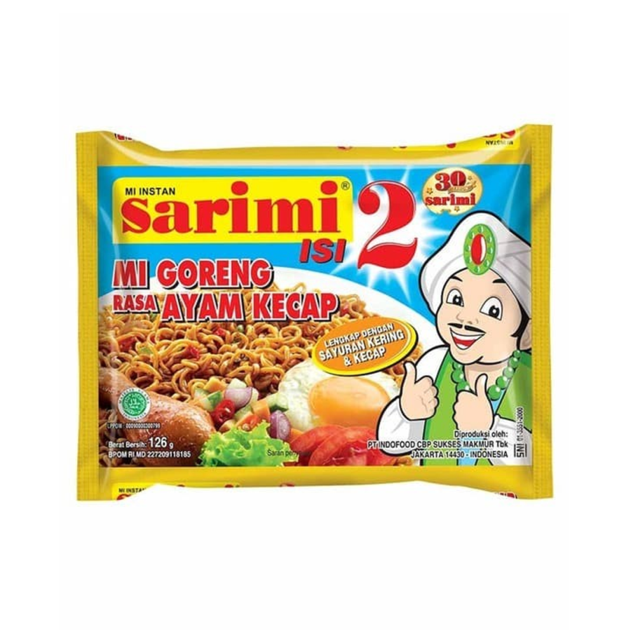 Sarimi Mie Goreng Ayam Kecap Isi 2 Mie Instan 126gram
