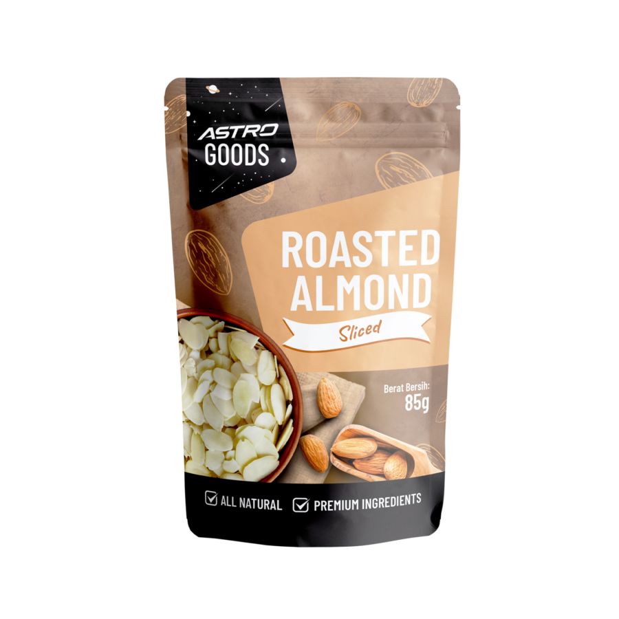 Roasted Sliced Almonds Astro Goods 85gram