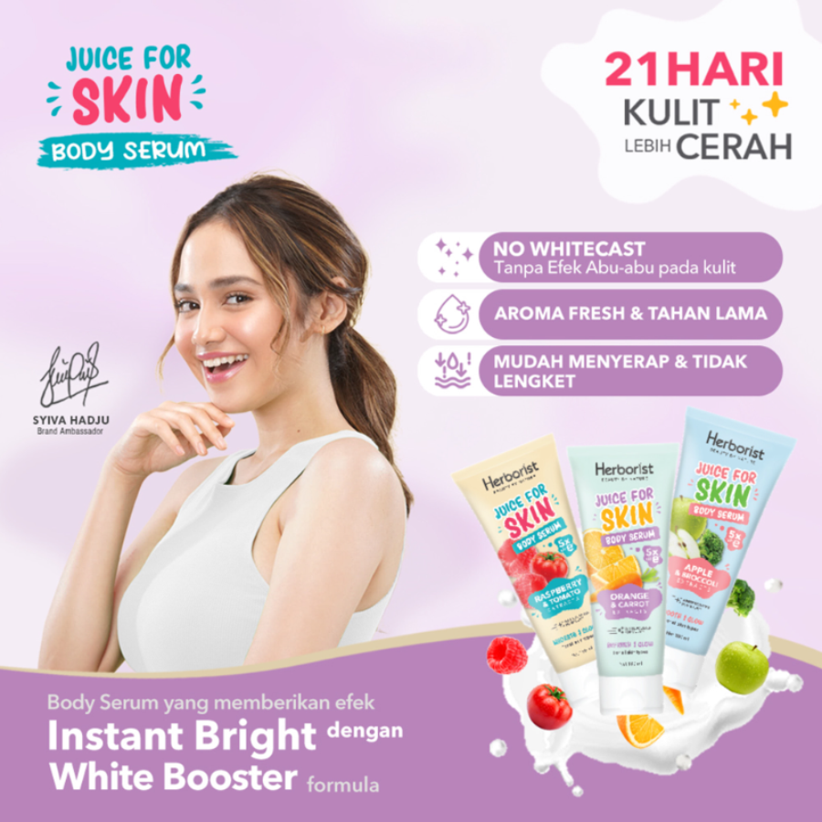 Herborist Juice For Skin Body Serum Raspberry Tomato 180ml