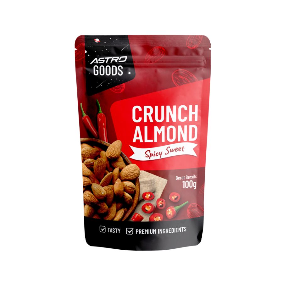 Spicy Sweet Crunch Almonds Astro Goods 100gram