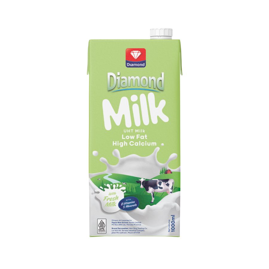 Diamond Low Fat Hi-Cal Susu UHT 1000ml