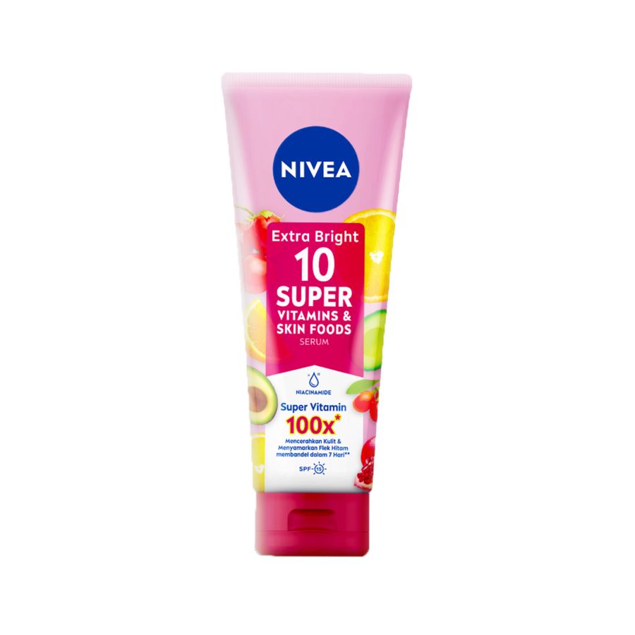 NIVEA Extra Bright 10 Super Vitamins & Skin Foods Serum in Lotion  180ml